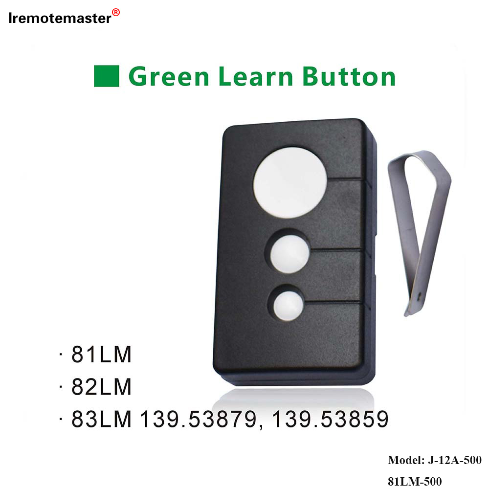 81LM 82LM 83LM Green Learn Button 390MHz ගරාජ් දොර දුරස්ථ විවරකය සඳහා